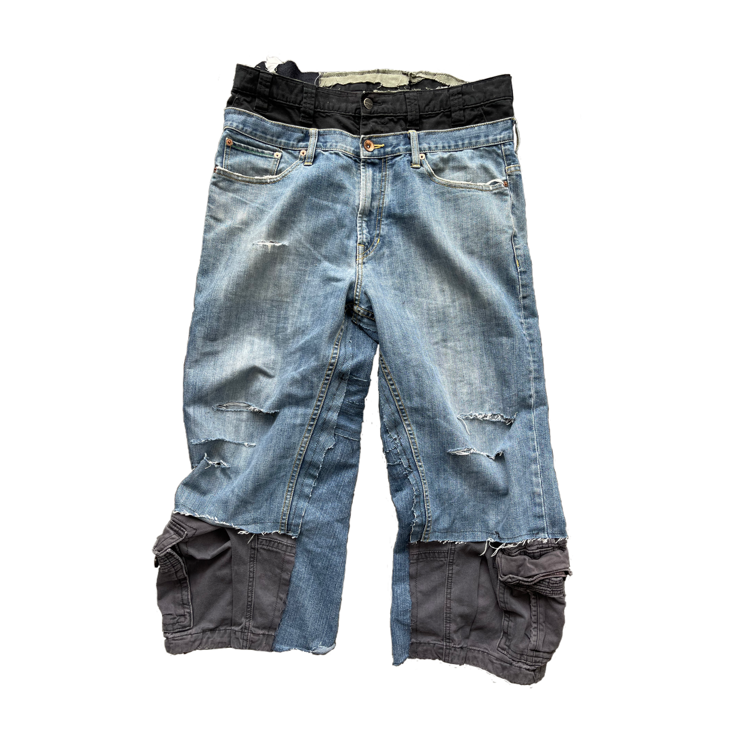 REWORKED SEAN JEAN DOUBLE WAISTED JEANS
