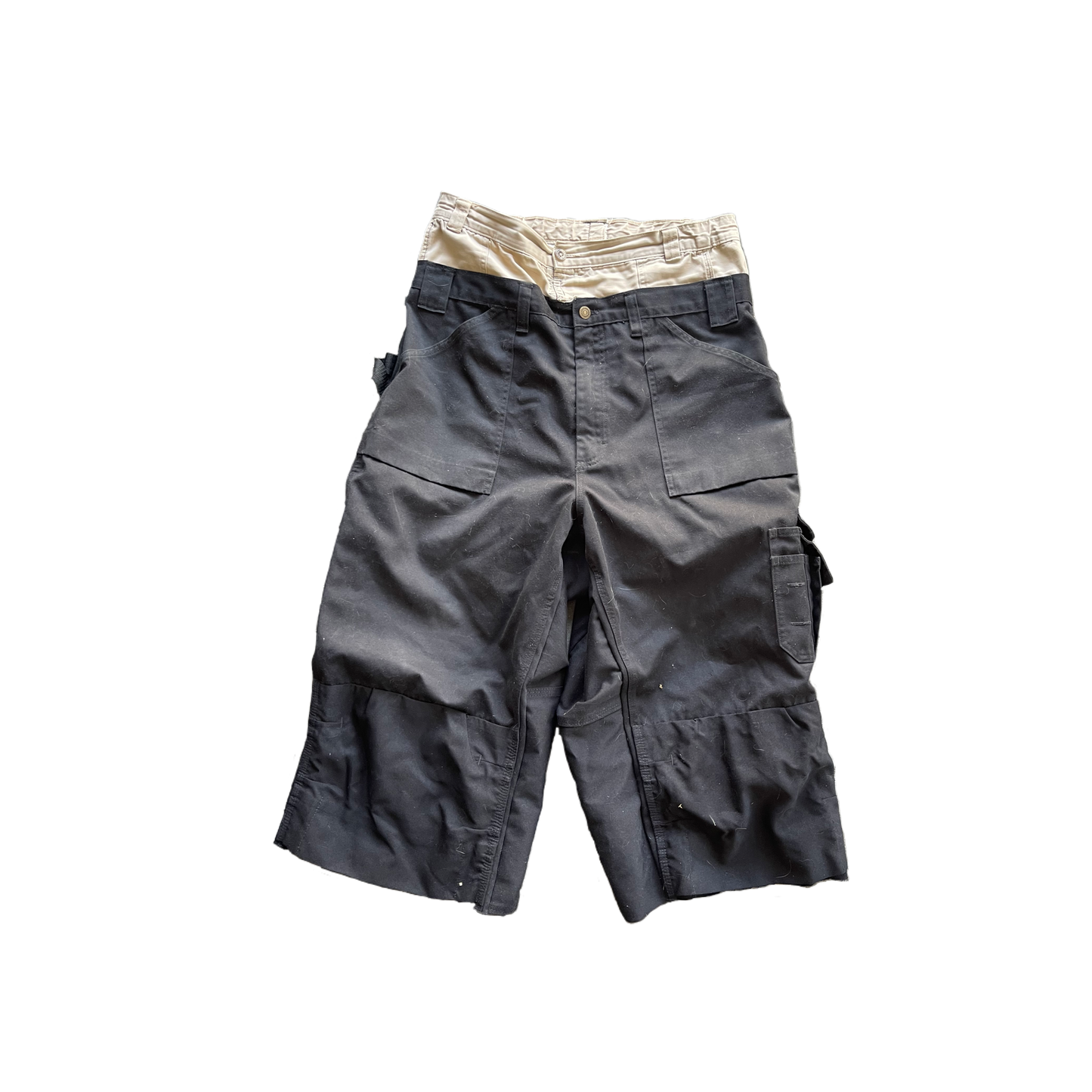 DOUBLE WAIST Capris shorts