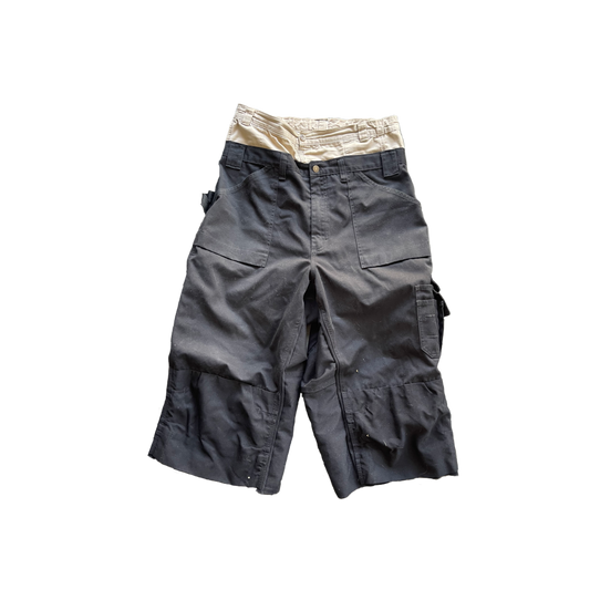 DOUBLE WAIST Capris shorts